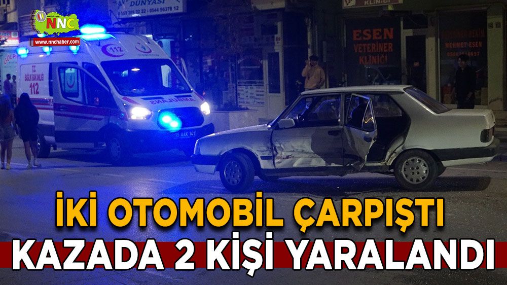 Burdur'da Trafik Kazası: 2 Yaralı