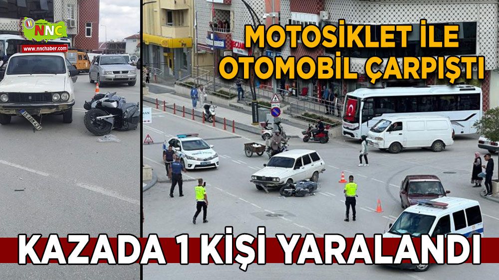 Burdur Gölhisar'da motosiklet kazası