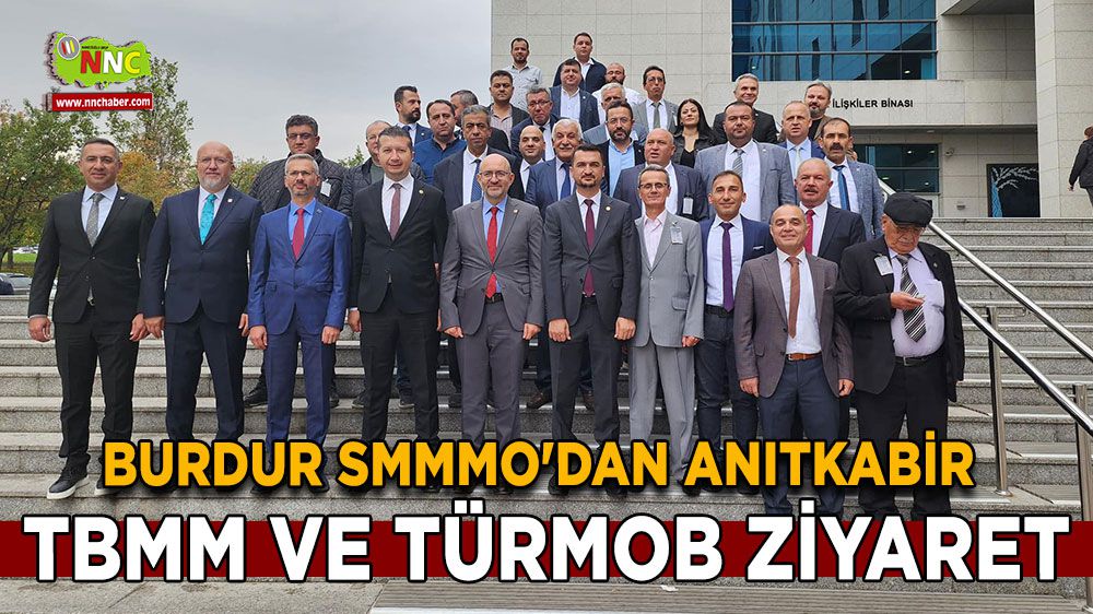 Burdur SMMM Odası, Cumhuriyet'in 100. yılında Ankara'da ziyaretlerde bulundu