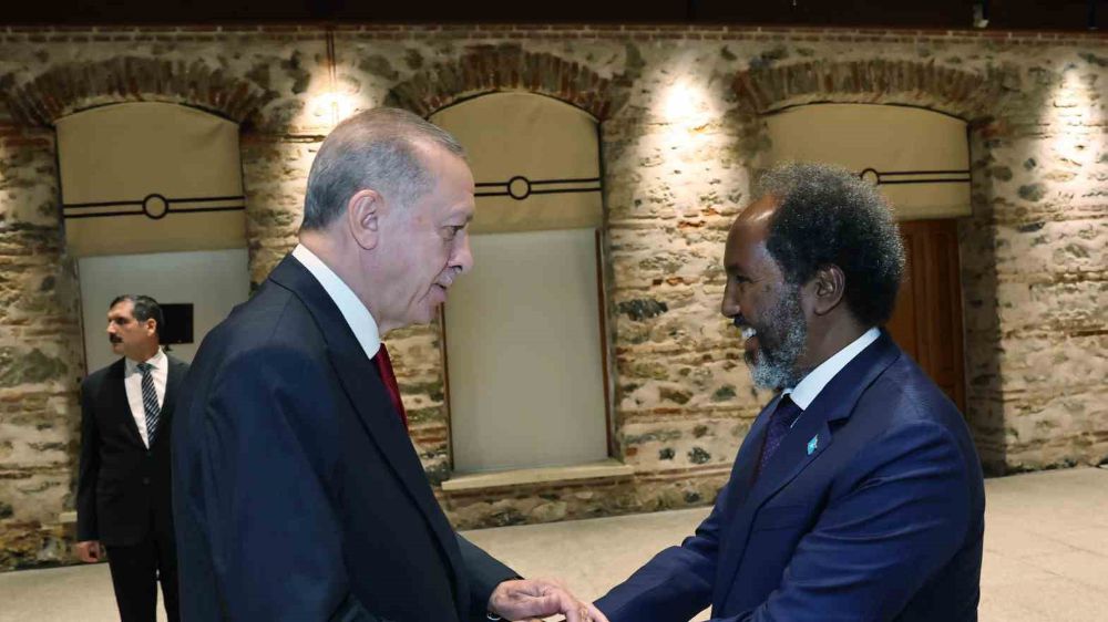 Cumhurbaşkanı Erdoğan, Somalili mevkidaşı Hasan Şeyh Mahmud ile bir araya geldi