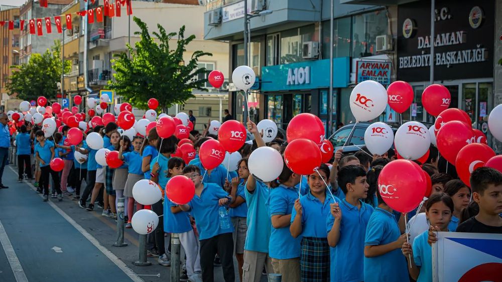 Dalaman’da 100. yıl yürüyüşü