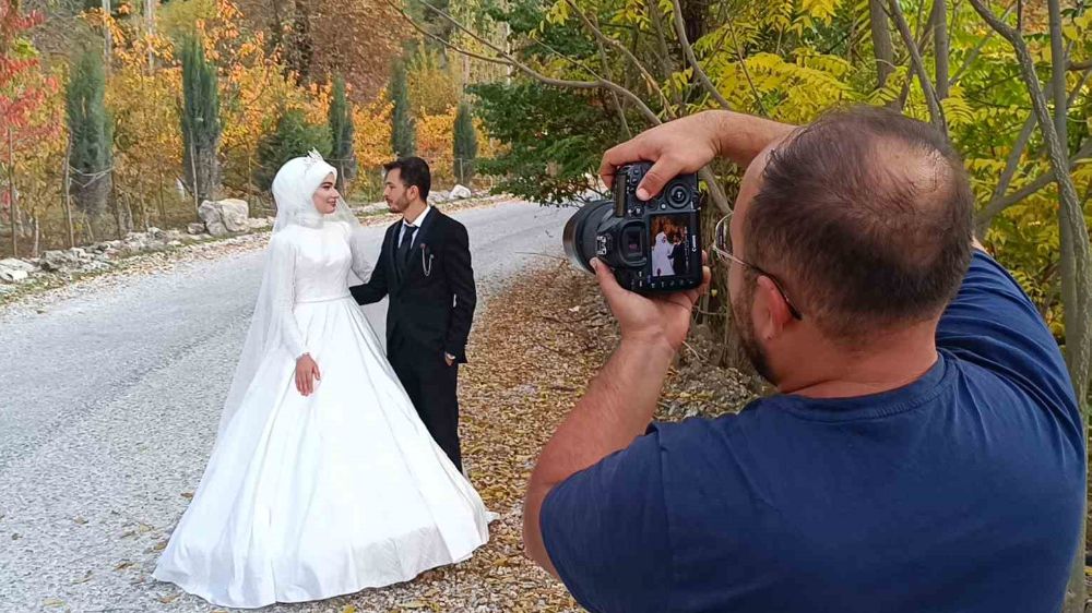 Düğün fotoğrafçıları Spil dağını tercih ediyor 