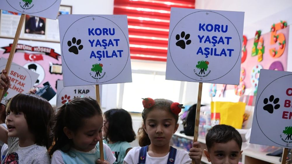 Mamak’ta çocuk ve hayvan buluşmaları