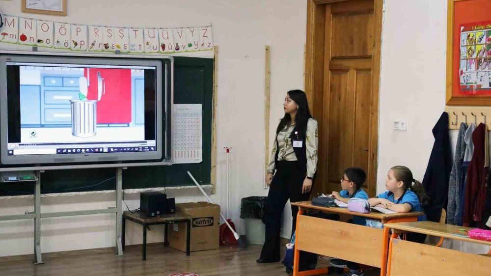 Menteşe Belediyesi çocuklara iklim değişikliği için eğitim verdi