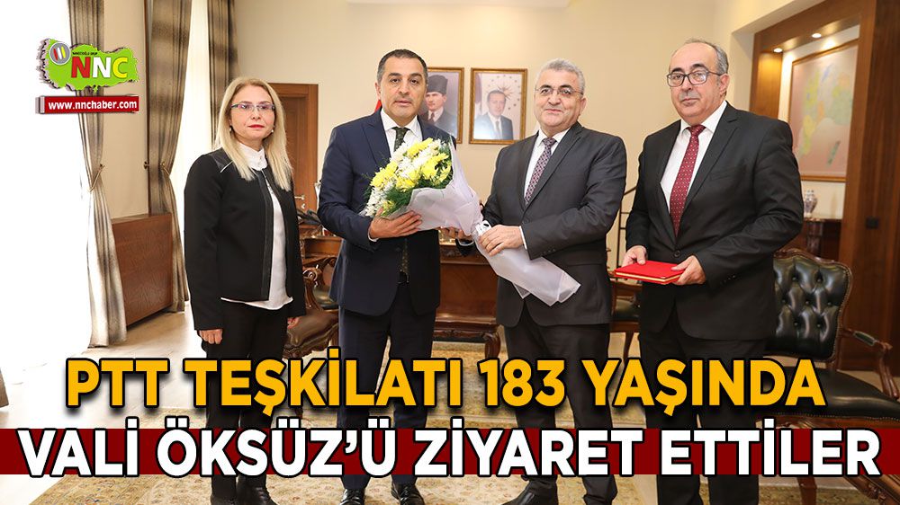PTT 183. Kuruluş Yıldönümünü Vali Öksüz ile Kutladı