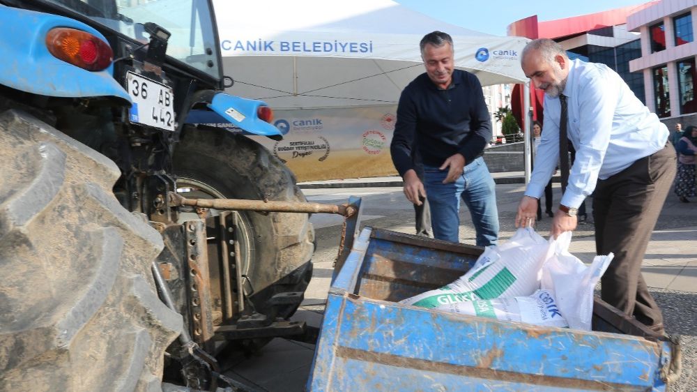 Samsun’un Canik Belediyesinden çiftçilere büyük destek 