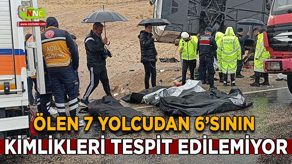 Sivas'ta otobüs kazası: 6 kişinin kimliği belli değil