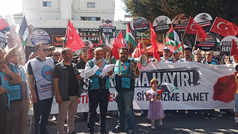 ‘Soykırıma karşı sesimizi yükseltiyoruz’   Memur Sen’den İsrail protestosu