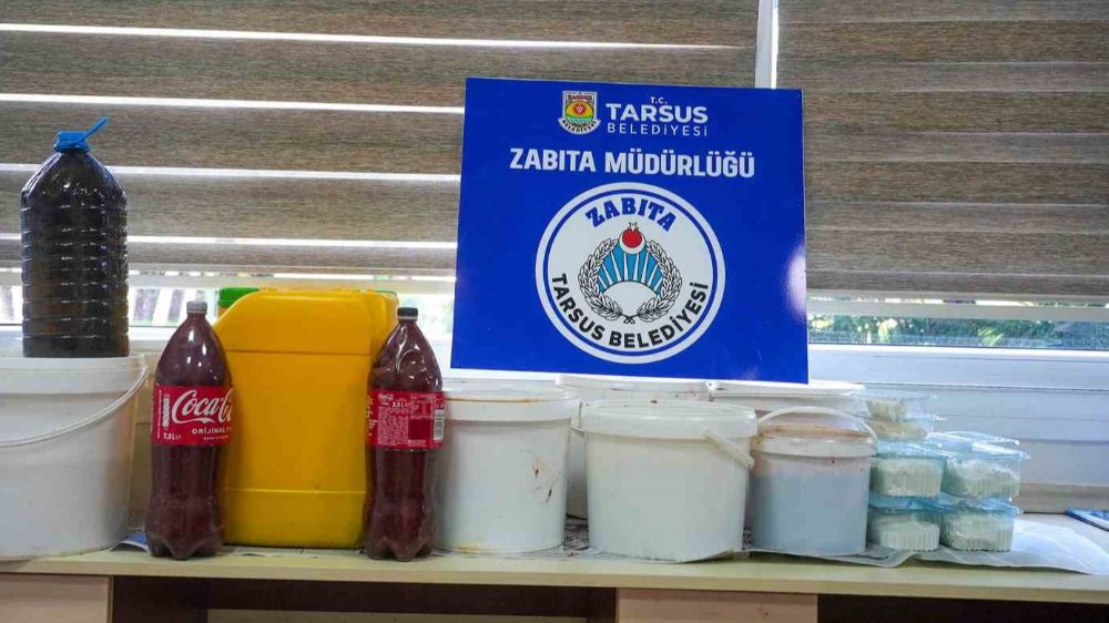 Tarsus’ta etiketsiz, menşei belli olmayan 700 kilogram kaçak ürün ele geçirildi