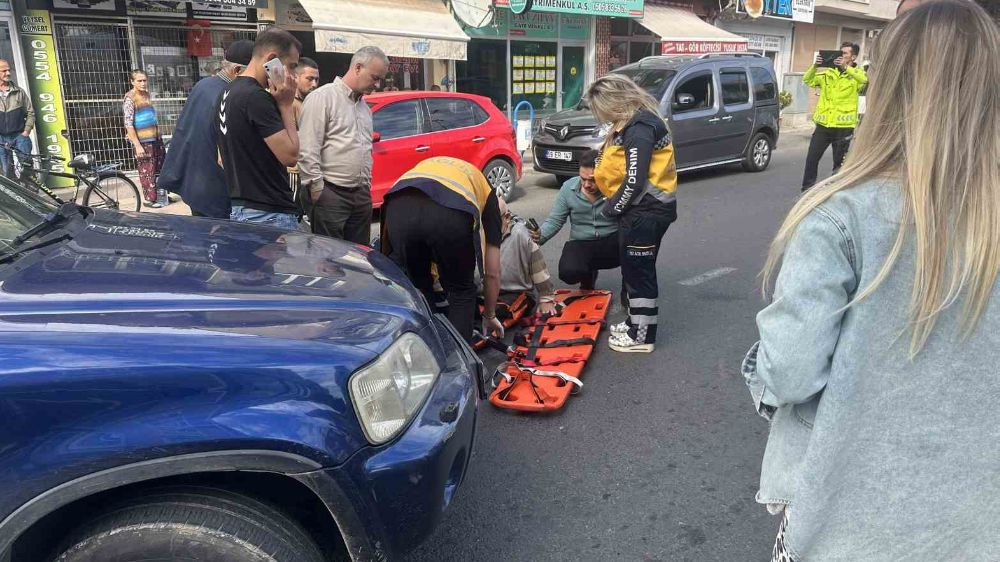Tekirdağ' da otomobil ve bisiklet çarpıştı: 1 yaralı 