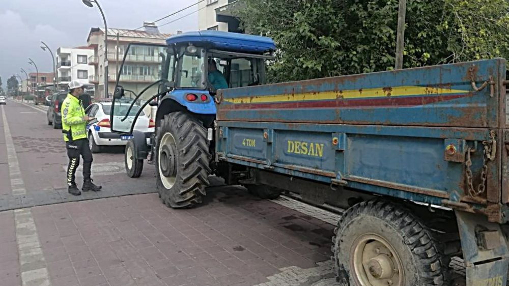 Traktörlere trafikten men cezası