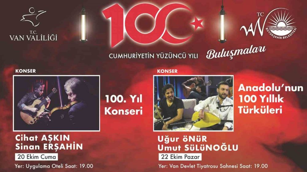 Van’da cumhuriyetin 100. yılına özel konserler düzenleniyor