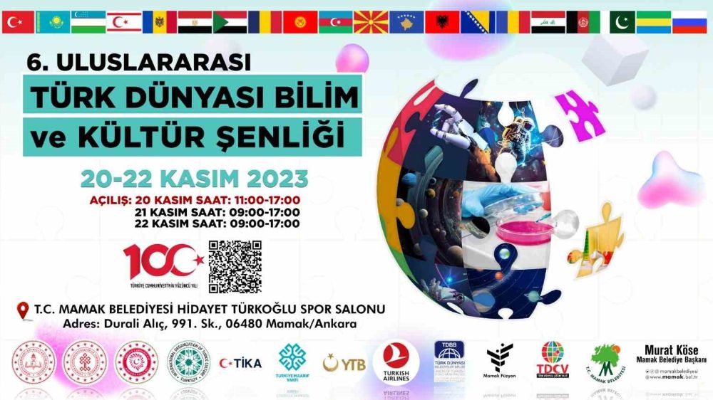 6. Uluslararası Türk Dünyası Bilim ve Kültür Şenliğine günler kaldı