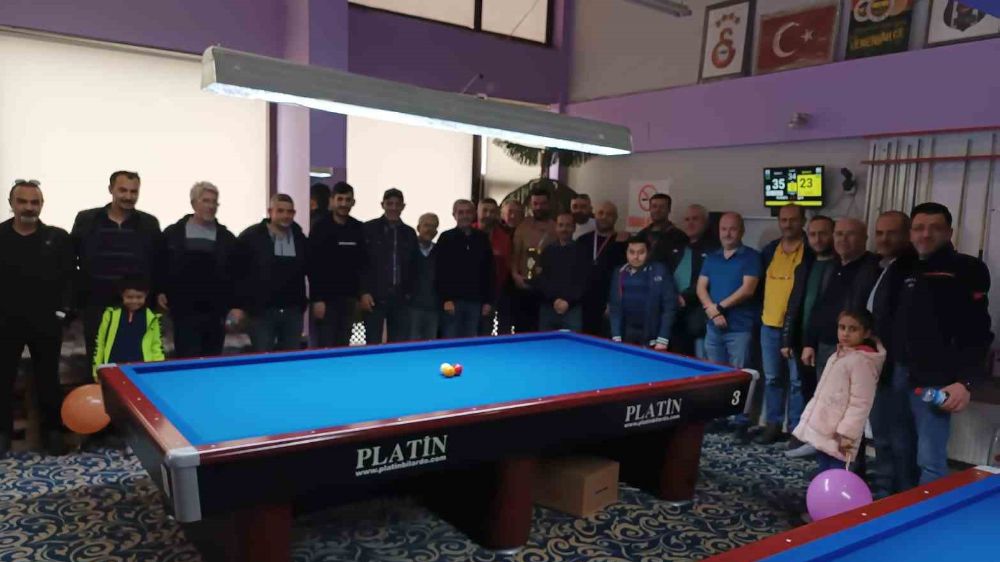 Afyonkarahisar Şuhut’ta bilardo turnuvası tamamlandı
