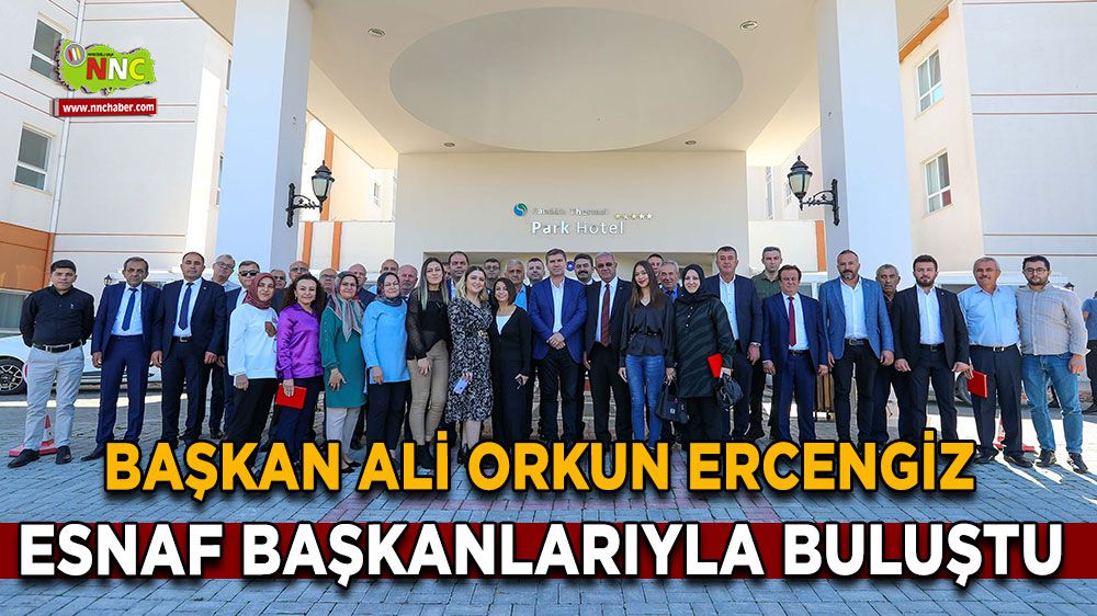 Başkan Ali Orkun Ercengiz esnaf başkanlarıyla bir araya geldi