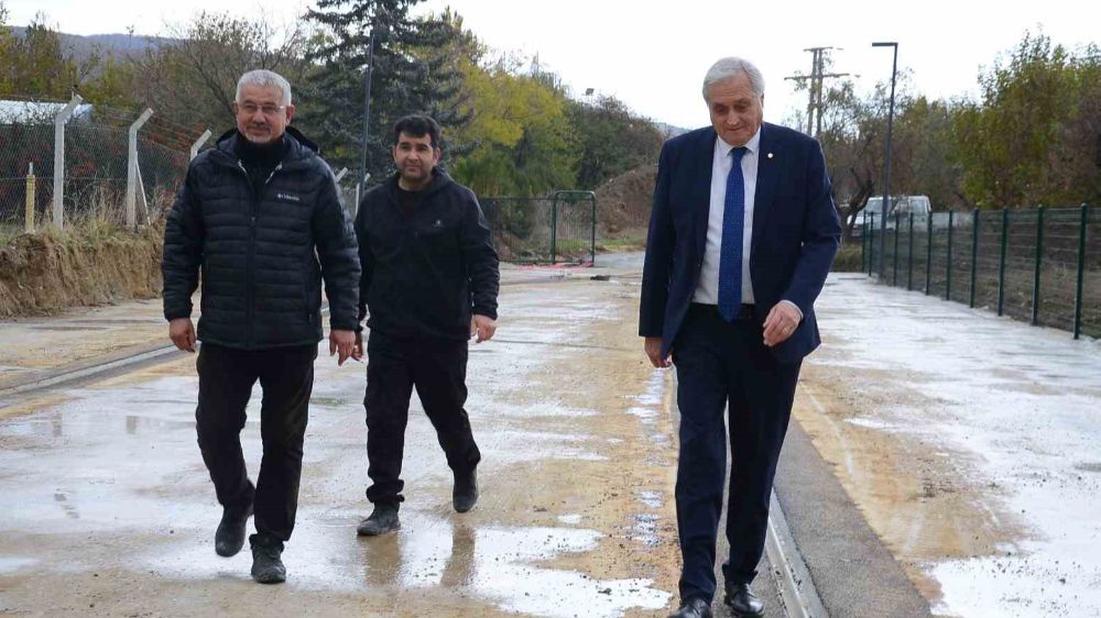 Başkan Bakkalcıoğlu hangar yapım çalışmalarını inceledi