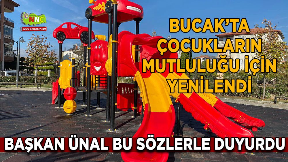 Bucak'ta Fatih Parkı'na Yeni Oyun Grubu