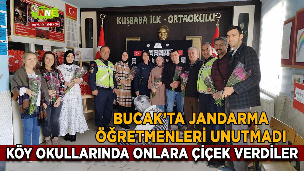 Bucak'ta Jandarma Köy Okullarında Görev Yapan Öğretmenleri unutmadı