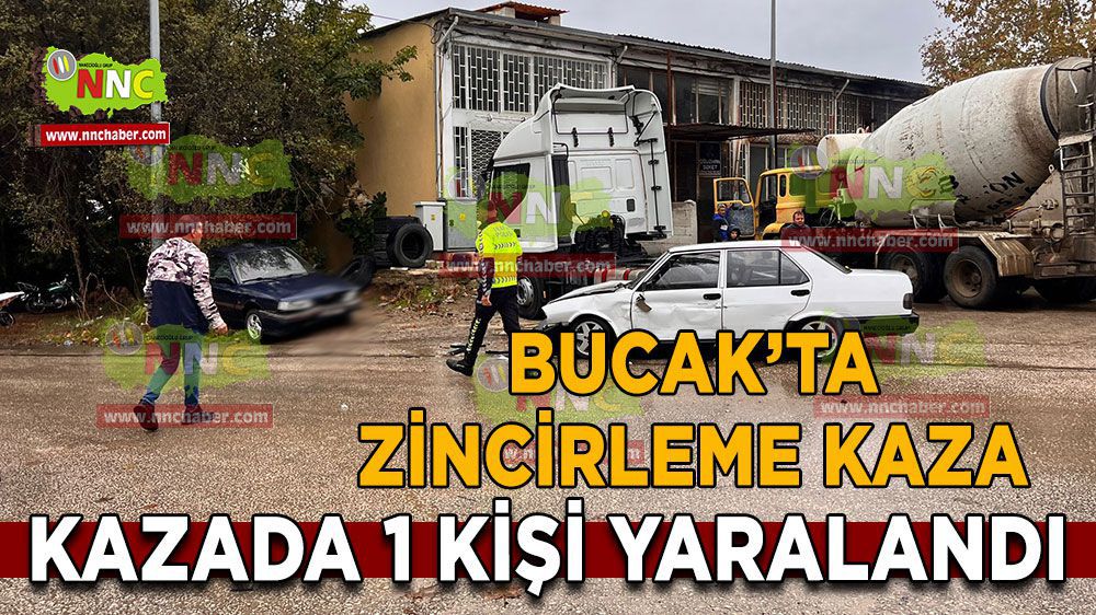 Burdur Bucak'ta kaza: 1 yaralı