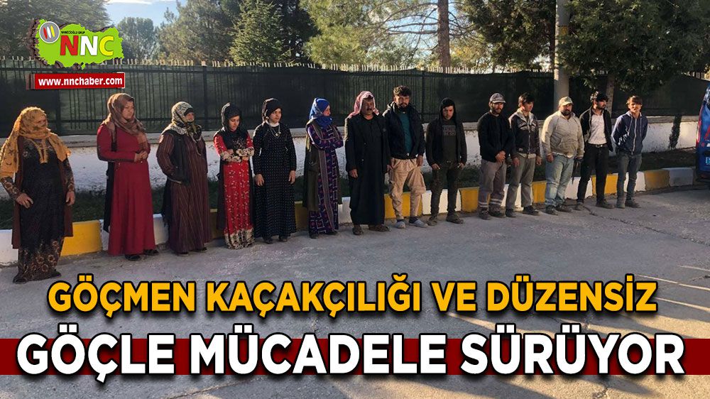 Burdur'da düzensiz göçmenle mücadele sürüyor