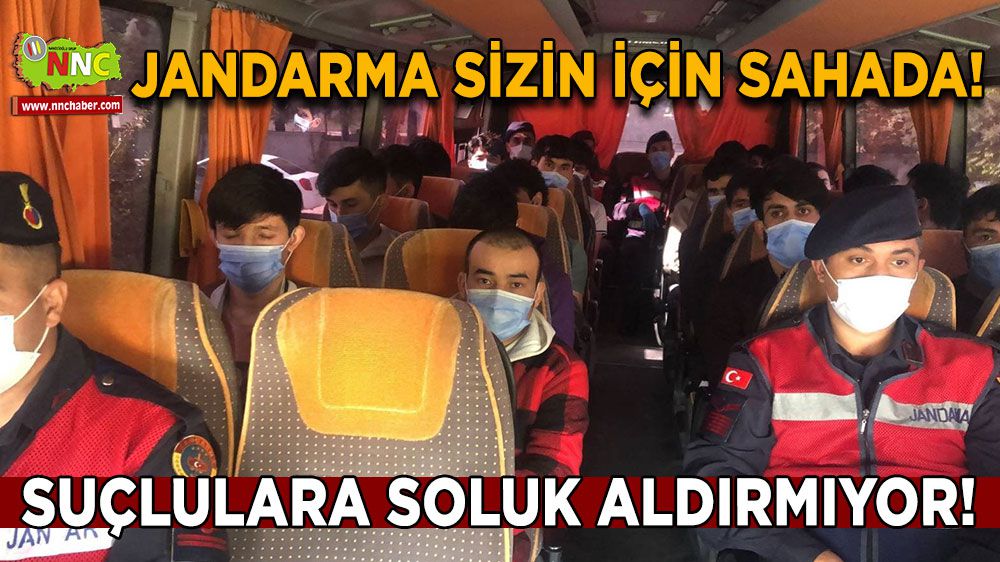Burdur'da jandarma sizin için sahada! suçlulara soluk aldırmıyor!