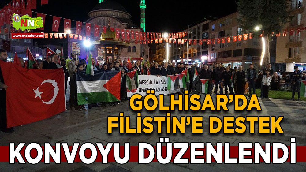 Burdur'dan Filistin'e destek Araç konvoyu düzenlendi