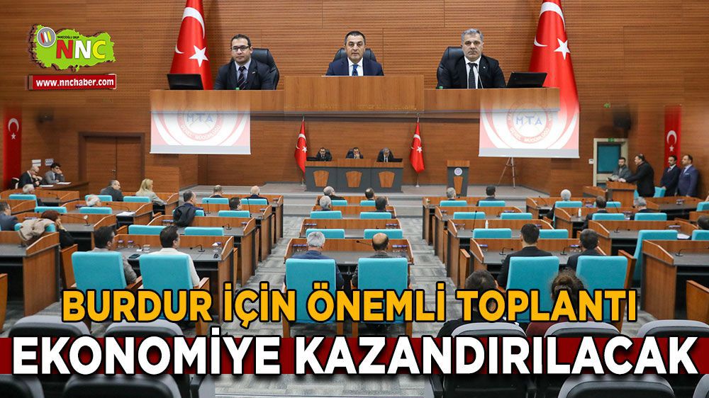 Burdur Valisi Türker Öksüz toplantıda konuşma yaptı