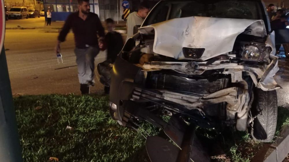 Bursa'da korkutan kaza; 2 yaralı 