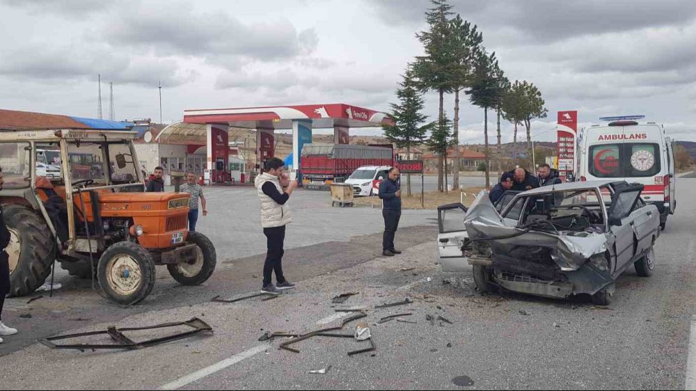 Çorum'da trafik kazası: 1 ölü, 1 yaralı