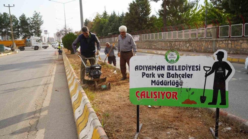 Daha yeşil bir Adıyaman için belediyenin çalışmaları tüm hızıyla devam ediyor 