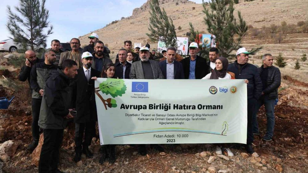 DTSO Ergani Makam Dağı eteklerine 10 bin ağaç dikti