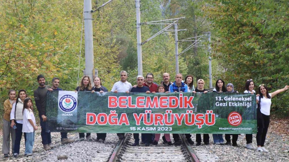 Eğitim-Bir-Sen Adana'da doğa yürüyüşü etkinliği gerçekleştirdi