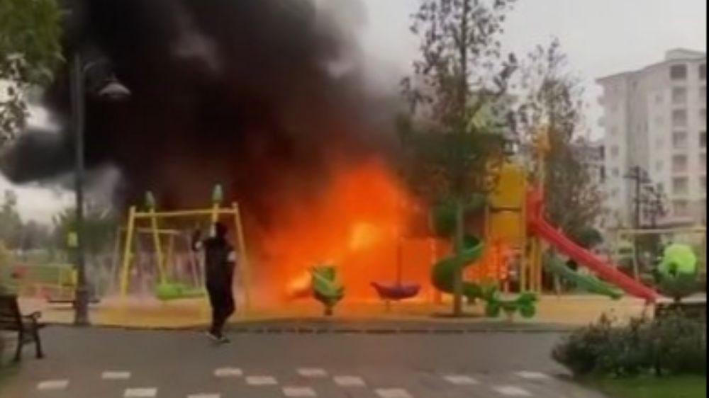 Gaziantep'te PKK/KCK Şüphelileri Çocuk Parkında Yangın Çıkaran 9 Zanlı Gözaltına Alındı