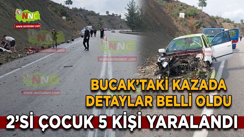 Isparta Antalya karayolunda zincirleme kaza! 2'si çocuk 5 yaralı