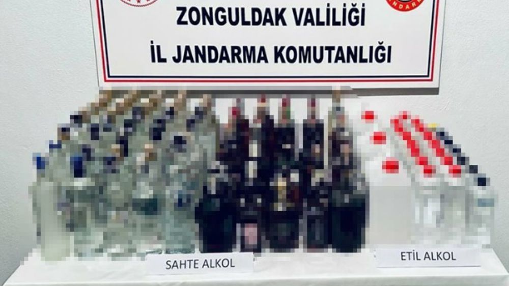 Jandarma'dan kaçak alkol operasyonu
