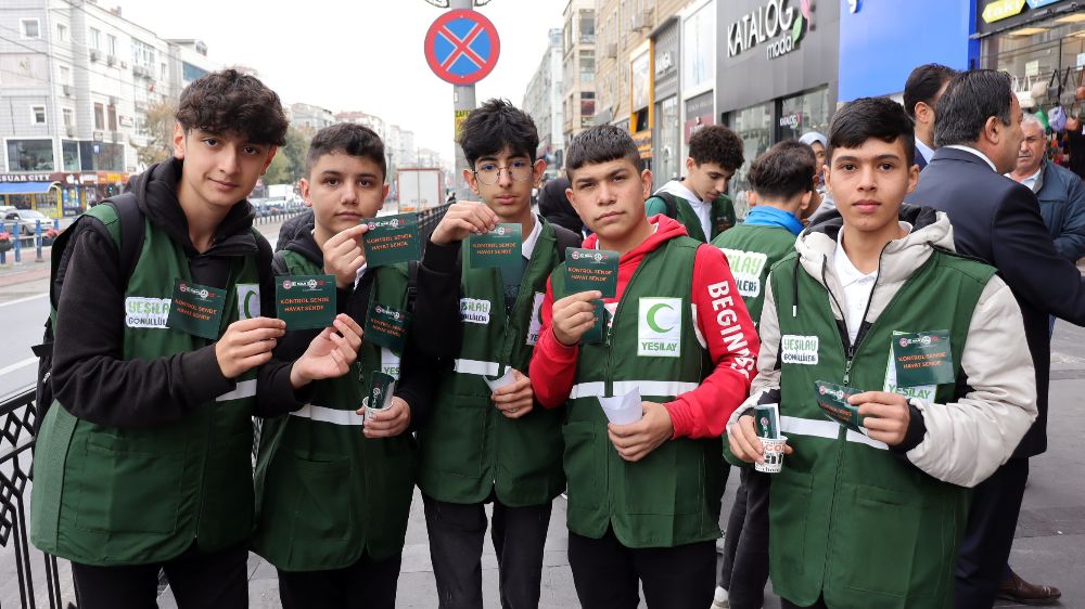 Kayseri'de bağımlılıkla mücadele sokakta 
