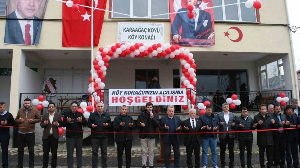 Köy konağı açıldı