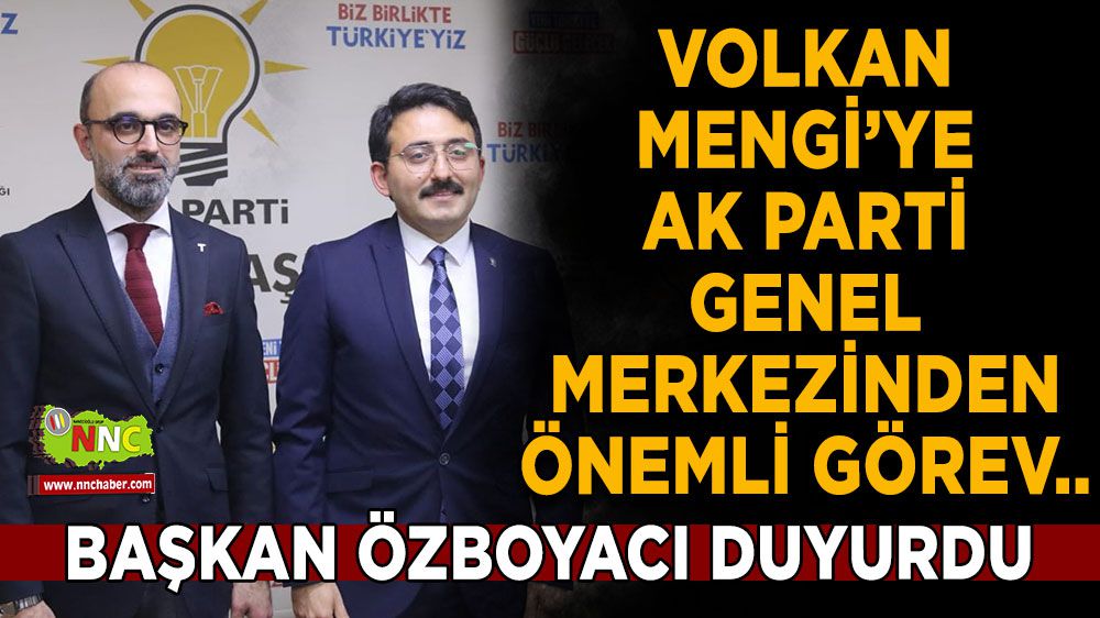 Volkan Mengi, AK Parti Doğu Anadolu Bölge Koordinatörü oldu