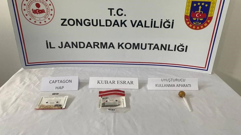 Zonguldak Alaplı’da jandarmadan uyuşturucu operasyonu