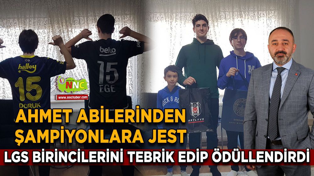  Aday Adayı Ahmet Altundaş'dan, LGS şampiyonlarına hediye