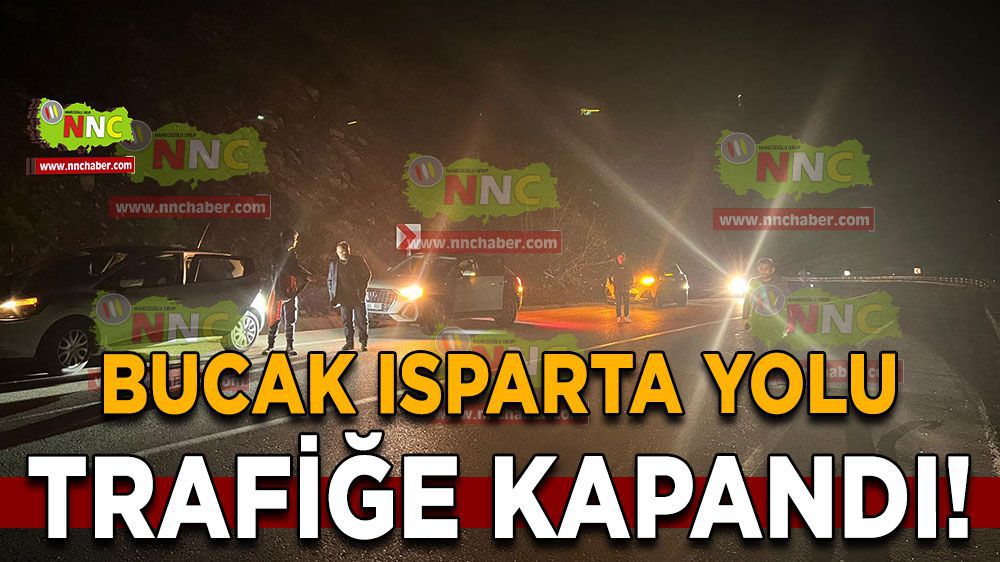 Ağlasun Dağ Yolunda Tır Makasladı: Bucak-Isparta Yolu Kilitlendi