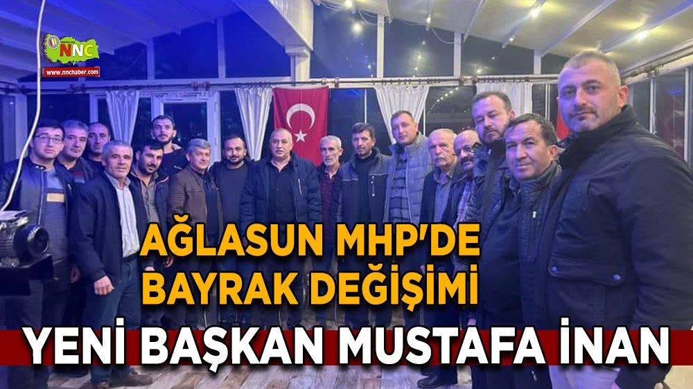 Ağlasun MHP'de bayrak değişimi