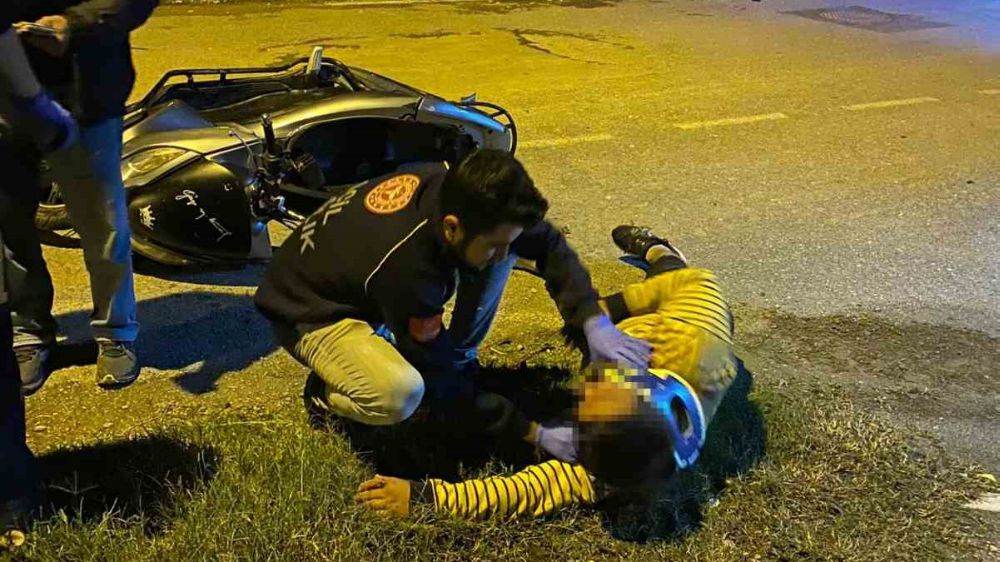 Antalya'da alkollü sürücü kaza yaptı yaralandı