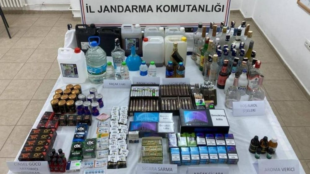 Aydın'da kaçak sigara ve alkol operasyonları
