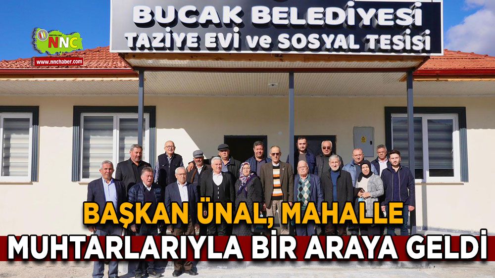 Başkan Emrullah Ünal, mahalle muhtarlarıyla buluştu