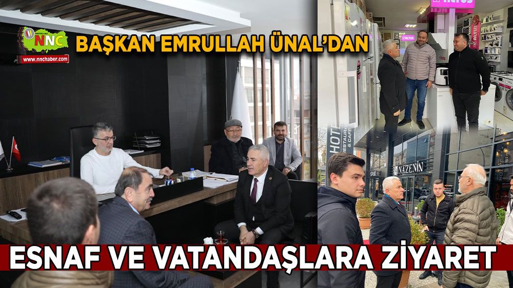 Başkan Ünal'dan esnaf ve vatandaşlara ziyaret