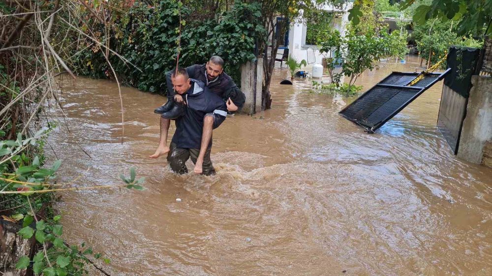 Bodrum'da Şiddetli Sağanak Etkili Oldu