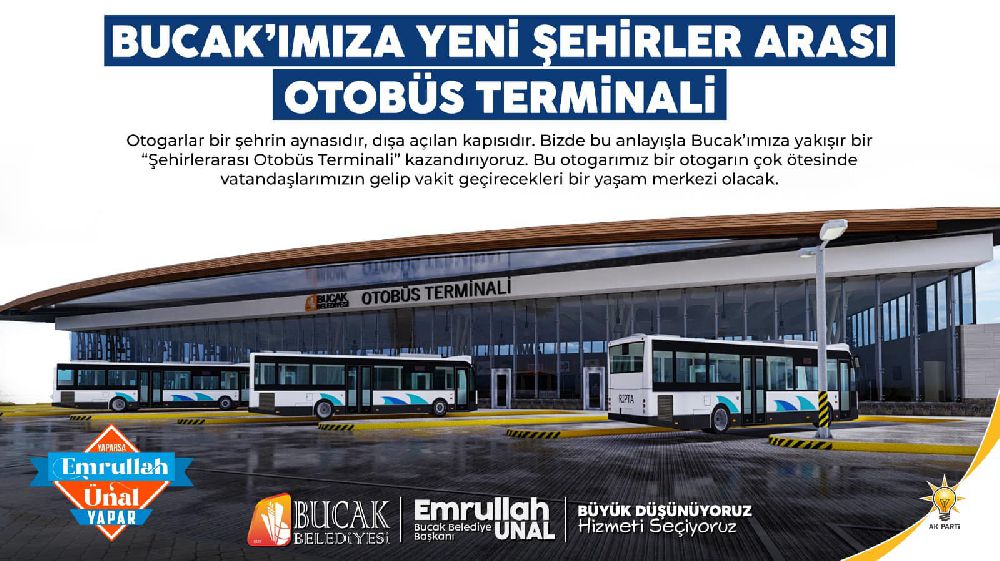 Bucak'a yepyeni modern Şehirlerarası Otobüs Terminali geliyor