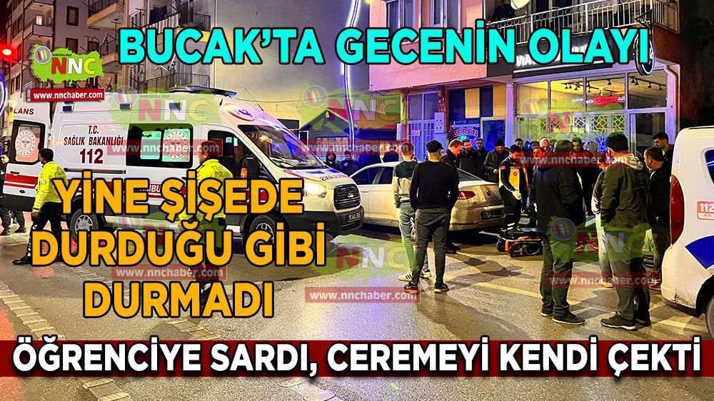 Bucak'ta Üniversite Öğrencisine Saldıran Alkollü Şahıs, Vatandaşların Müdahalesiyle Yaralandı