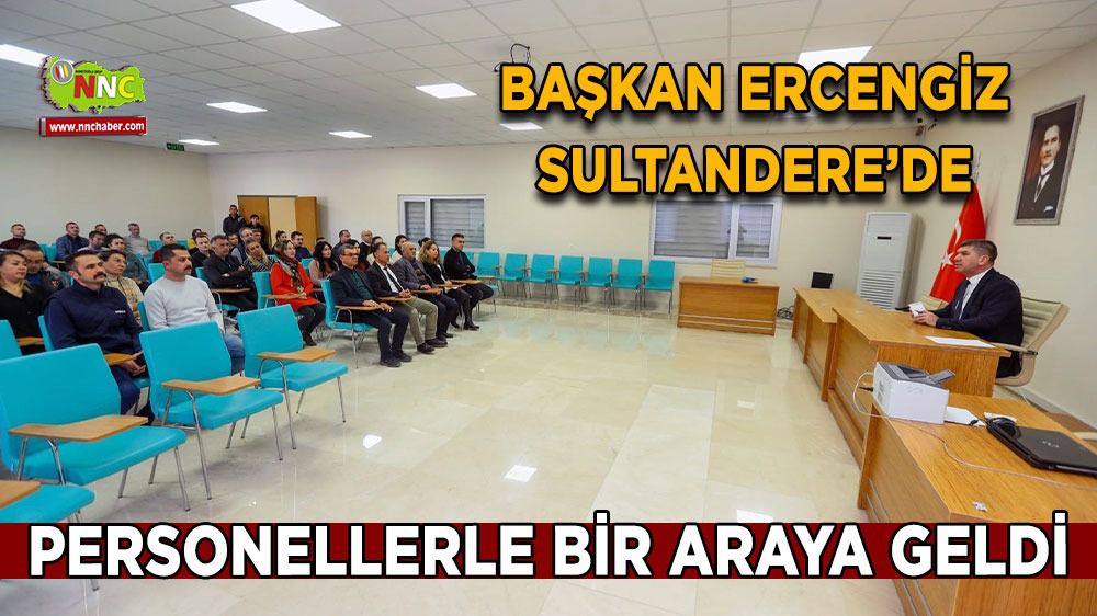 Burdur Belediye Başkanı Ercengiz Sultandere hizmet kampüsü toplantısına katıldı 